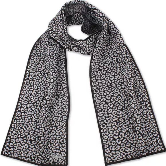 MICHAEL Michael Kors Metallic Leopard Muffler Scarf - Picture 1 of 7